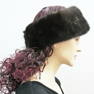Dark Btown Faux Fur Headband